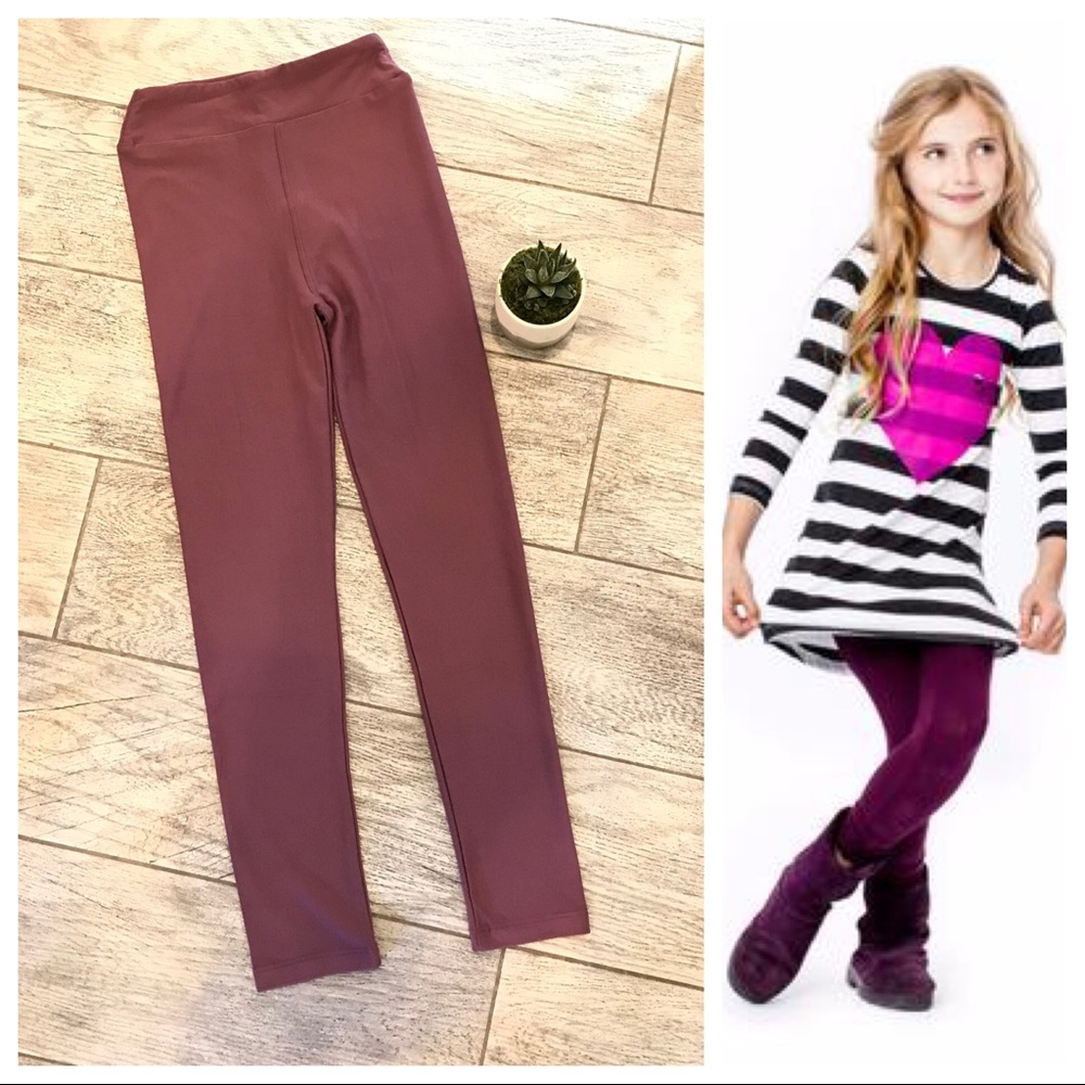Girls Leggings Plum Purple NEW! Lularoe